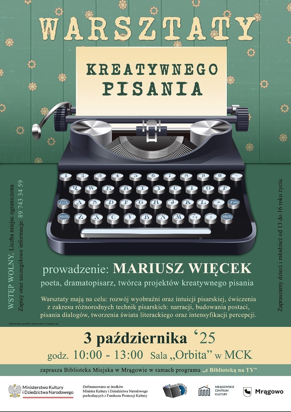 Warsztaty Kreatywnego Pisania