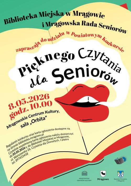 Powiatowy Konkurs Pięknego Czytania dla Seniorów 