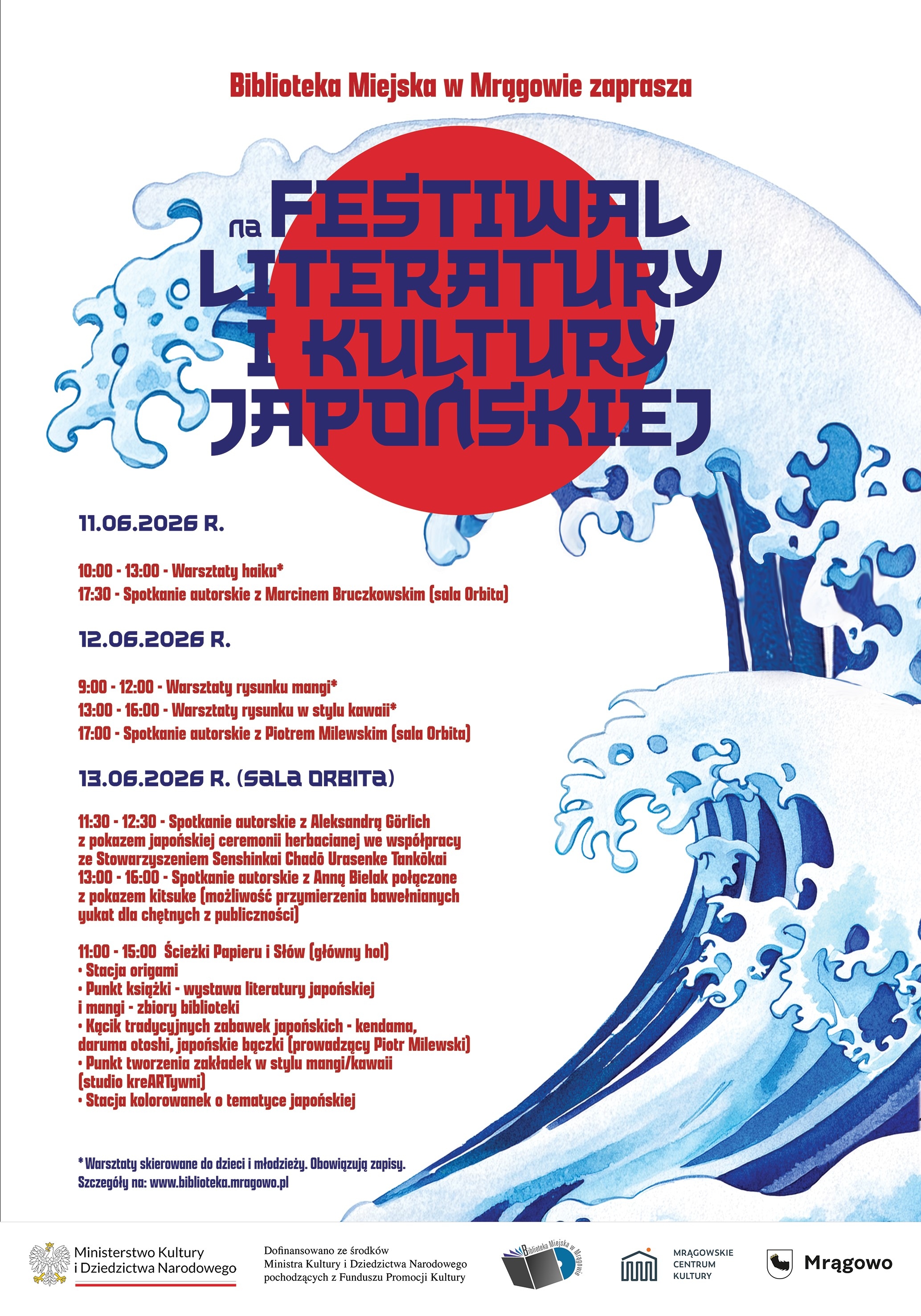 Zapraszamy na Festiwal Literatury i Kultury Japońskiej!